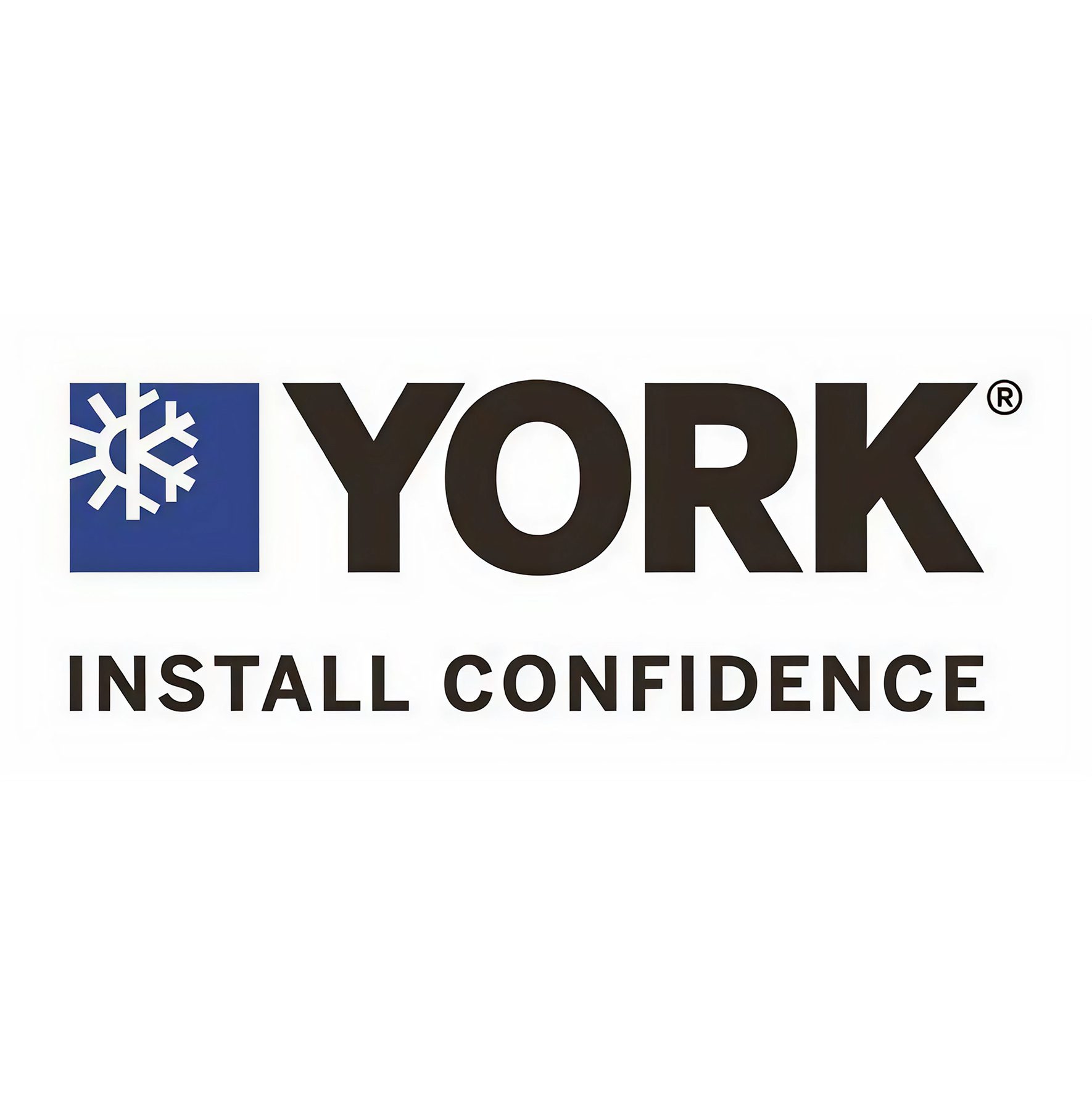 Blue and black York logo design