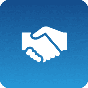 Business agreement handshake graphic